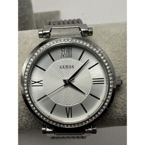 Guess U0638L1‎ New Battery Ladies Watch 36MM 6.5" Silver Tone M13